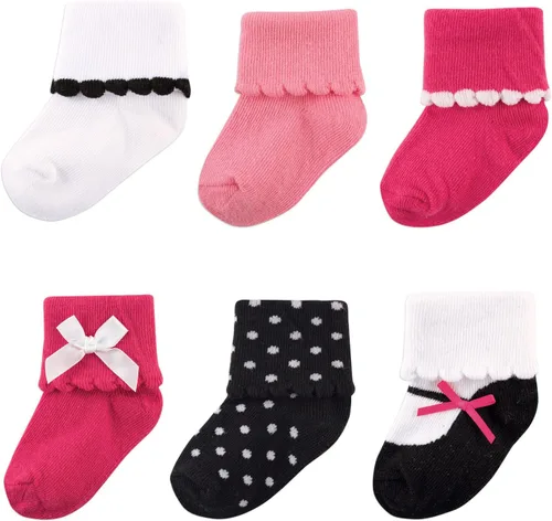 Miniatura 5 de Luvable Friends Conjunto de calcetines unisex para bebé recién nacido y bebé
