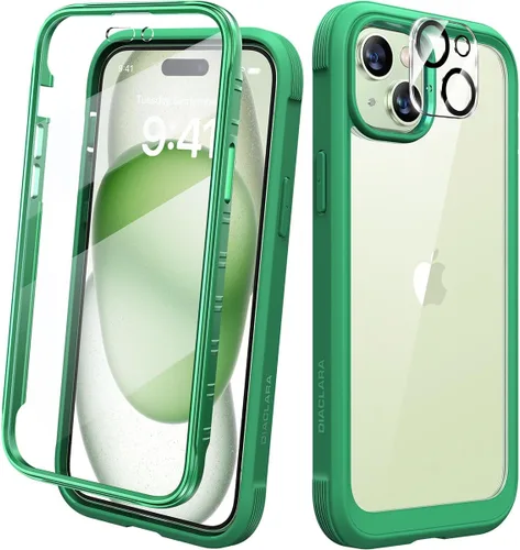 Miniatura 109 de Diaclara - Funda compatible con iPhone 11, carcasa resistente de cuerpo completo con protector de pantalla integrado sensible al tacto y Transparente