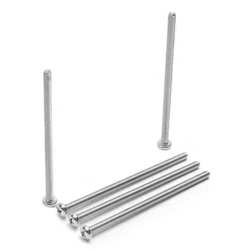 Miniatura 11 de Tornillos de máquina de jalar de perilla M4-0.028x0.197 in M4-0.028x0.197 in Tornillos de cabeza plana métrica Phillips Drive Tornillo de cabeza