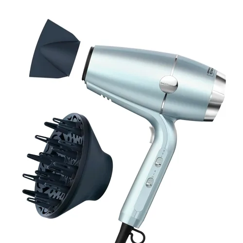INFINITI PRO CONAIR SmoothWrap Secador de Cabello, Secador con Accesorios Difusor y Concentrador, Tecnología Avanzada de Plasma y Cerámica para Menta