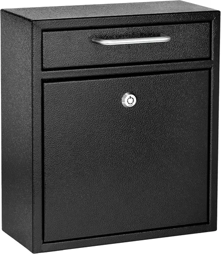Miniatura 11 de AdirOffice contenedor con traba - Buzón de correo montado en pared., Blanco, 631-04-WHI