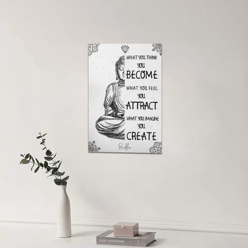 Miniatura 3 de Arte de pared Zen para baño, cuadros de meditación de Buda, decoración de pared, citas espirituales inspiradoras zen, pintura de impresión en lienzo