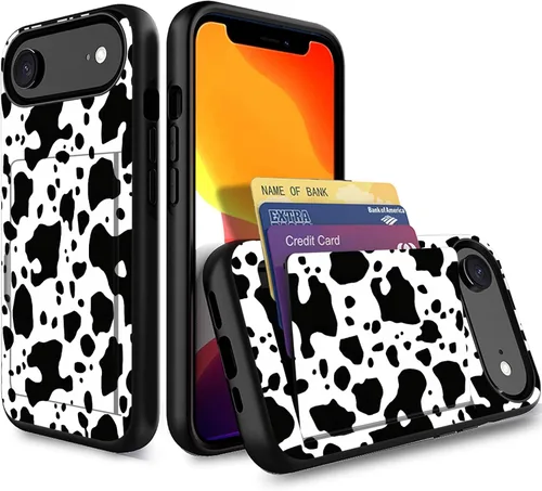 Miniatura 169 de Funda para iPhone Air, funda tipo cartera con ranura para tarjeta oculta, a prueba de golpes, TPU y PC, funda protectora de doble capa para iPhone