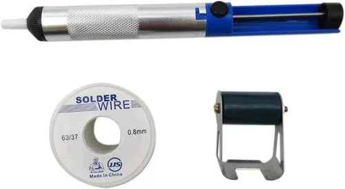 Miniatura 4 de USonline911 Kit de pistola de soldadura eléctrica Set Temperatura ajustable 60W Herramienta de soldadura 110V