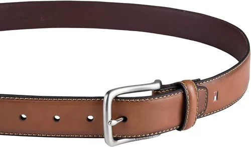 Miniatura 3 de Tommy Hilfiger Cinturón de mezclilla casual para hombre con hebilla de arnés clásica