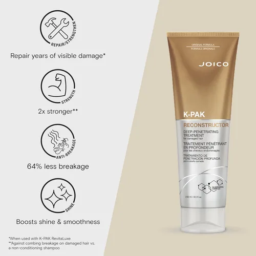 Miniatura 3 de Joico K-PAK Reconstructor Deep-Penetrating Treatment For Severely Damaged Hair Repair & Strengthen Strands Rebuild & Fortify Damaged Hair
