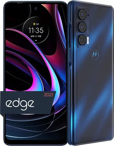 Teléfono Motorola Edge 2021 | Batería de 2 días | Desbloqueado | Hecho para Estados Unidos por Motorola | 8/256 GB | Cámara de 108 MP | Azul nebulosa