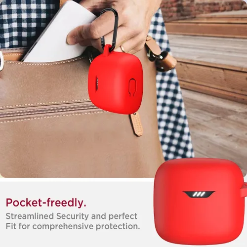 Miniatura 5 de Miimall Funda compatible con Tune Flex 2, a prueba de golpes, a prueba de polvo, a prueba de arañazos, puerto de carga reservado, funda de silicona