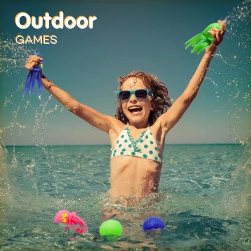 Miniatura 3 de Bolas de agua de pulpo, paquete de 6 juguetes de piscina para niños, sensoriales, absorbentes, bolas de agua, bomba, juguete de baño para niños
