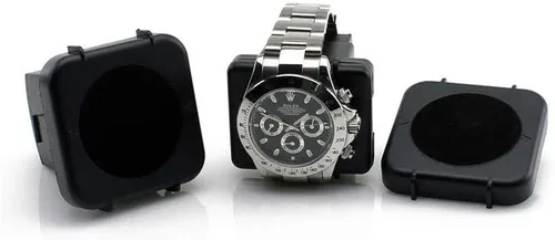Miniatura 6 de Nueva actualización Versa, reloj de cuerda doble automática, negro