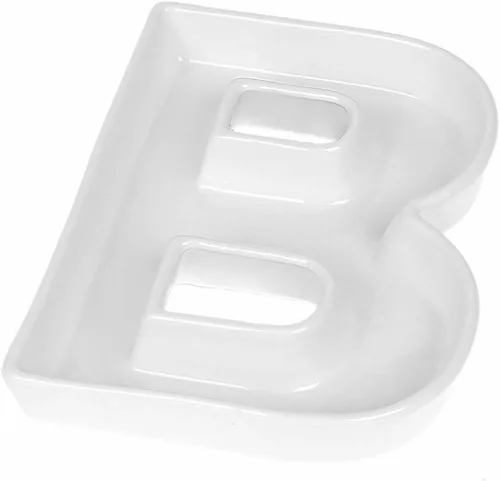 Miniatura 25 de Coffeezone - Plato de cerámica para dulces y nueces, decoración para bodas y fiestas, Blanco