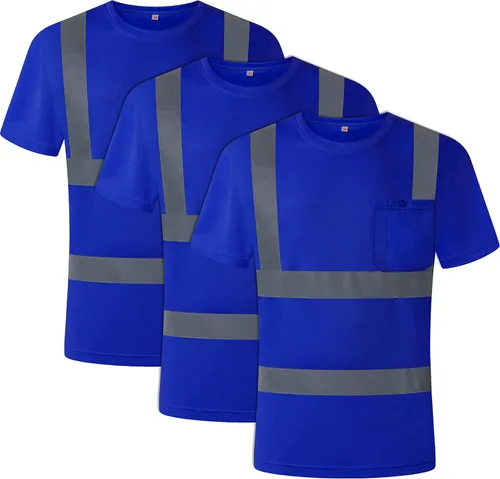 Miniatura 4 de JKSafety Camiseta de Seguridad Reflectante de Alta Visibilidad para Construcción y Trabajo Diario Camisetas Reflectantes para Hombres y Mujeres