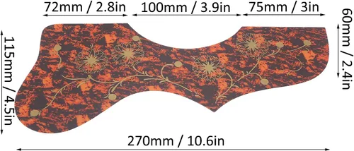 Miniatura 3 de 2 protectores de guitarra para mano izquierda y derecha, placa de protección de guitarra de plástico duro con cuatro colores para elegir, panel