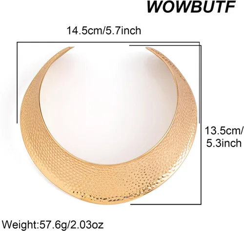 Miniatura 2 de Collar grueso de oro con capas de abejas punk, collar de cadena con babero de moda, joyería estética para mujeres y niñas