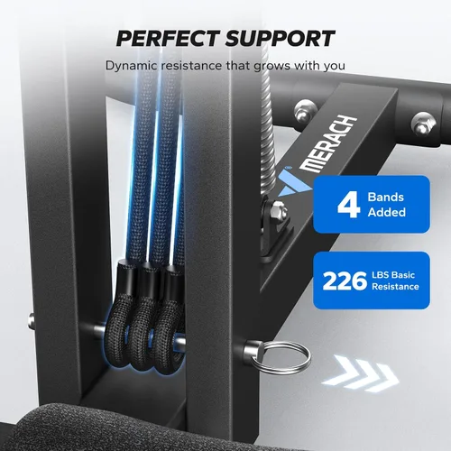 Miniatura 5 de MERACH Deep Squat Machine for Women, Adjustable Glutes Trainer Machine, Core & Leg Exercise, Push Up Board Workout Equipment at Home Gym