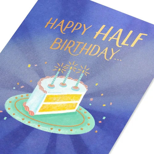 Miniatura 5 de American Greetings Tarjeta de medio cumpleaños (A Whole Lot)