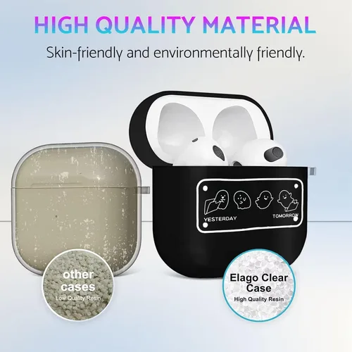 Miniatura 4 de Funda para AirPods Pro de 2ª generación 2022/2023, bonita funda de TPU suave de dibujos animados, diseño elegante de anime Kawaii a la moda