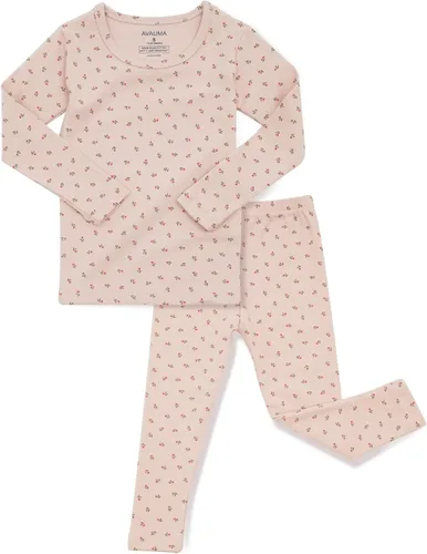 Miniatura 25 de AVAUMA Conjunto de pijama de algodón para bebés y niñas de 6 meses a 7 años