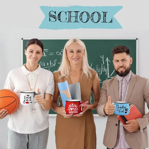 Miniatura 6 de Zubebe 6 piezas de regalos de agradecimiento para profesores, tazas de cerámica para maestros, tazas de café de agradecimiento, regalos
