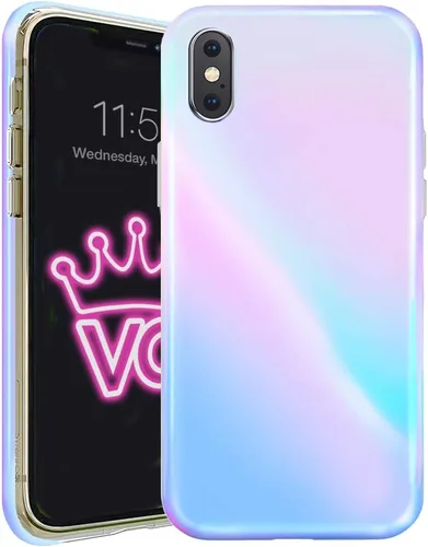 Miniatura 11 de VELVET CAVIAR Funda brillante iridiscente para iPhone Xs Max, funda protectora estética para mujer (cuarzo ópalo azul)