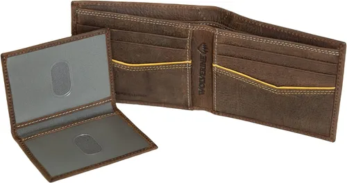 Miniatura 3 de WOLVERINE Billetera plegable de lona/cuero para hombre