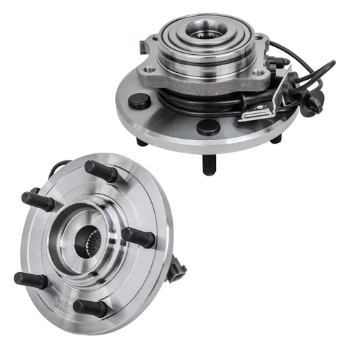 Miniatura 28 de Detroit Axle - 2 Cubos de Cojinetes de Rueda Delantera para Dodge Ram 1500 2009-2011, Conjunto de Cojinetes de Rueda y Cubos 2010, Par de Cubos