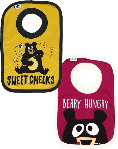 Miniatura 7 de LazyOne Baberos con estampado animal, baberos infantiles, bonitos regalos para baby shower, talla única, paquete de 2