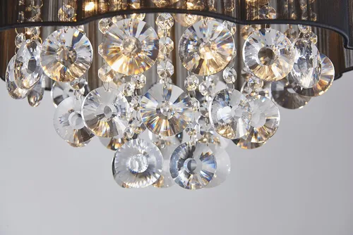 Miniatura 4 de AGV LIGHTING 2021011 Lámpara de techo moderna de cristal con forma de gota de lluvia, perfecta para comedor, baño, dormitorio, sala de estar, 4
