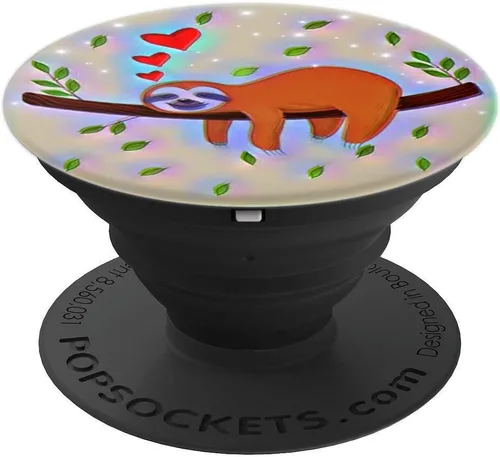 Miniatura 4 de Perezoso - Agarre y soporte para teléfonos y tabletas, Negro
