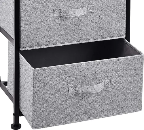 Miniatura 4 de Amazon Basics Organizador de almacenamiento de tela con 4 cajones para armario, color negro