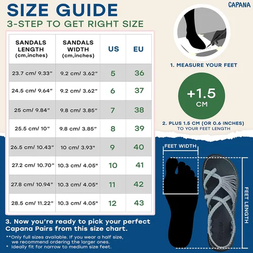 Miniatura 5 de Capana Sandalias planas tejidas para mujer, sandalias trenzadas con tiras, sandalias de playa para mujer, sandalias bohemias de cuerda, zapatos