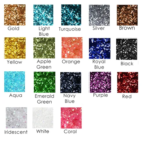 Miniatura 2 de Brillantina gruesa, 18 frascos de colores surtidos para manualidades, cuerpo, maquillaje y purpurina para uñas.