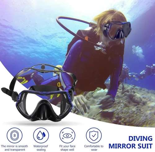 Miniatura 3 de Toyvian Juego de máscara de esnórquel y esnórquel para adultos, equipo de esnórquel ligero con cómodo sello hermético para hombres y mujeres,
