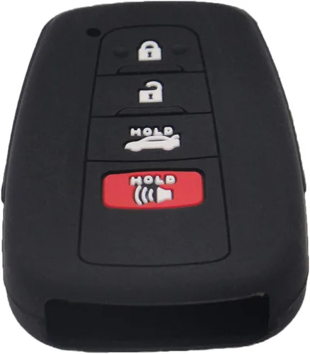 Miniatura 6 de LemSa Funda protectora de silicona para llavero de Toyota Camry C-HR Prius 2017 2018 2019 2020 HYQ14FBC, 2 unidades, color negro