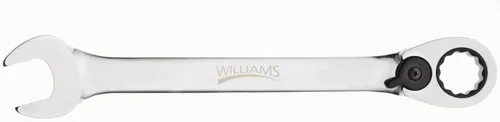 Miniatura 9 de Williams JHW1210RC Llave Combinada SAE de Trinquete Reversible de 12 Puntos, con Acabado Cromado de Alto Pulido - 5/16 Pulgadas