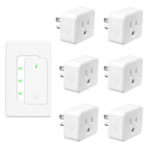 Miniatura 37 de NineLeaf Interruptor de salida remoto inalámbrico, interruptor de lámpara remoto, interruptor decorativo de enchufe de luz de encendido y apagado