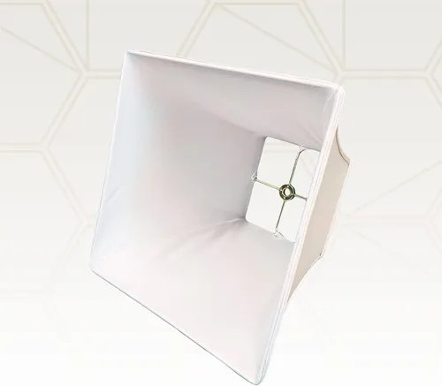 Miniatura 3 de Royal Designs - Pantalla básica de campana cuadrada, color blanco, 5 x 10 x 9 pulgadas