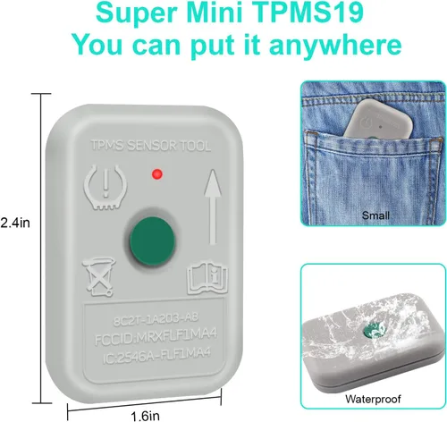 Miniatura 7 de JDIAG Herramienta de Sensor TPMS, Herramienta de Reaprendizaje TPMS para F150 Sensor de Reseteo Automático de TPMS Programación de Herramientas