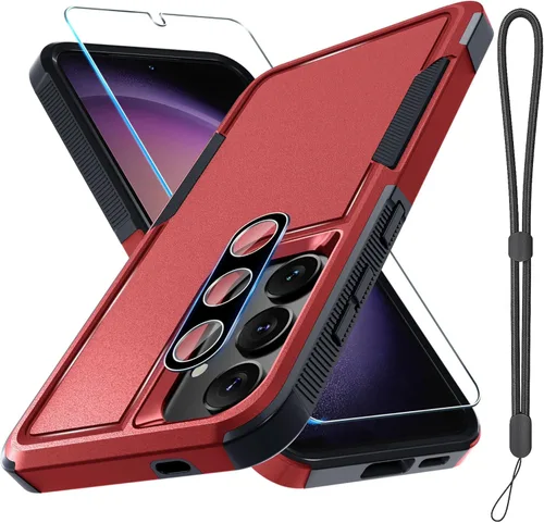 Miniatura 10 de Funda para Samsung Galaxy S24 FE, Cuerpo Completo Resistente de Servicio Pesado Robusta a Prueba de Golpes Funda Protectora para Teléfono con Correa