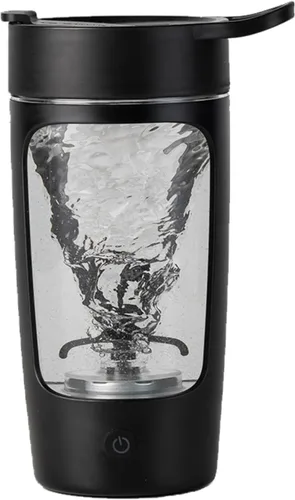 Miniatura 9 de Botella mezcladora eléctrica, botellas mezcladoras para mezclas de proteínas, Tritan sin BPA Taza mezcladora portátil, recargable, para Púrpura