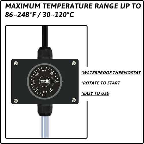Miniatura 2 de Calentador de agua de inmersión de 2000 W, bañera de hidromasaje eléctrica portátil y piscina, calentador de agua totalmente sumergible con control