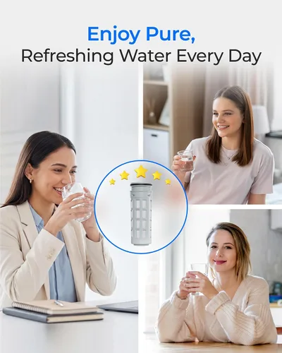 Miniatura 9 de Waterdrop Repuesto para filtro de agua de jarra Brita® Stream, jarras y dispensadores de filtro Brita® OB05, filtros de paso directo, filtros