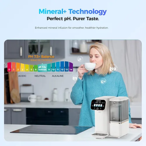 Miniatura 9 de Filtro de agua de ósmosis inversa para encimera, sistema de filtración de ósmosis inversa UV de 6 etapas con equilibrio de pH de remineralización