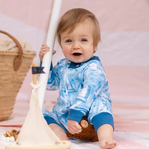 Miniatura 60 de Burt's Bees Baby - Pijama de una pieza para bebé, mameluco para dormir y jugar, algodón 100% orgánico, cremallera frontal