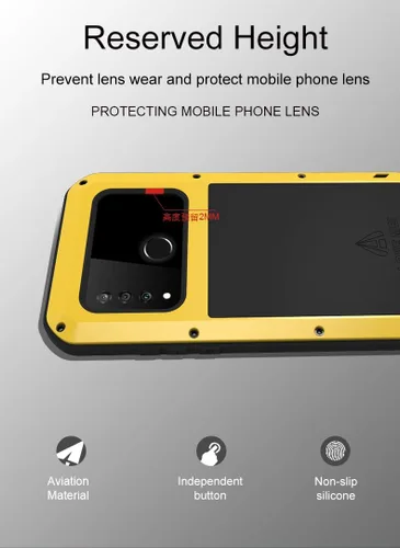 Miniatura 8 de Funda para Huawei P30 Lite, Armor Tank Aluminio Metal Gorilla Glass a prueba de golpes Militar resistente Funda protectora rígida para Huawei P30