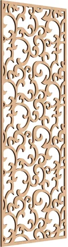 Miniatura 137 de Wheatland Paneles de pared decorativos de madera con calado, 9 3/8 pulgadas de ancho x 24 3/8 pulgadas de alto x 1/4 de alto, nogal