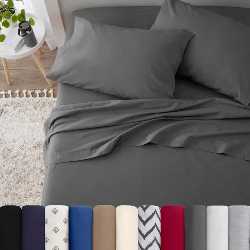 Miniatura 2 de Sábanas de 3 piezas para cama individual XL Lista de verificación para universidad y dormitorio Sábanas ligeras, suaves y transpirables Mezcla
