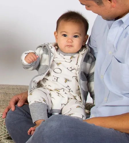 Miniatura 29 de Burt's Bees Baby Sudaderas para bebé, chaquetas ligeras con cremallera, abrigos con capucha, algodón orgánico