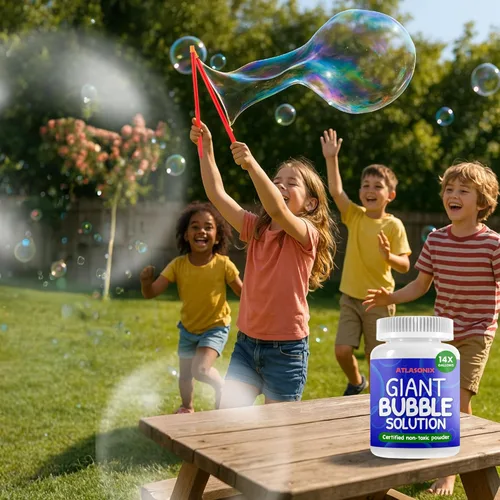 Miniatura 5 de Burbujas para niños - Burbuja Solución de burbujas gigantes, mezcla en polvo para burbujas que hace 1792 OZ (14 galones) - La solución en polvo