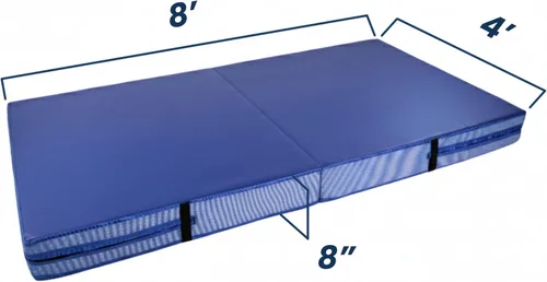 Miniatura 4 de FlooringInc's - Alfombrilla plegable de gimnasia – Almohadilla de aterrizaje gruesa de seguridad para rodar, artes marciales y entrenamiento